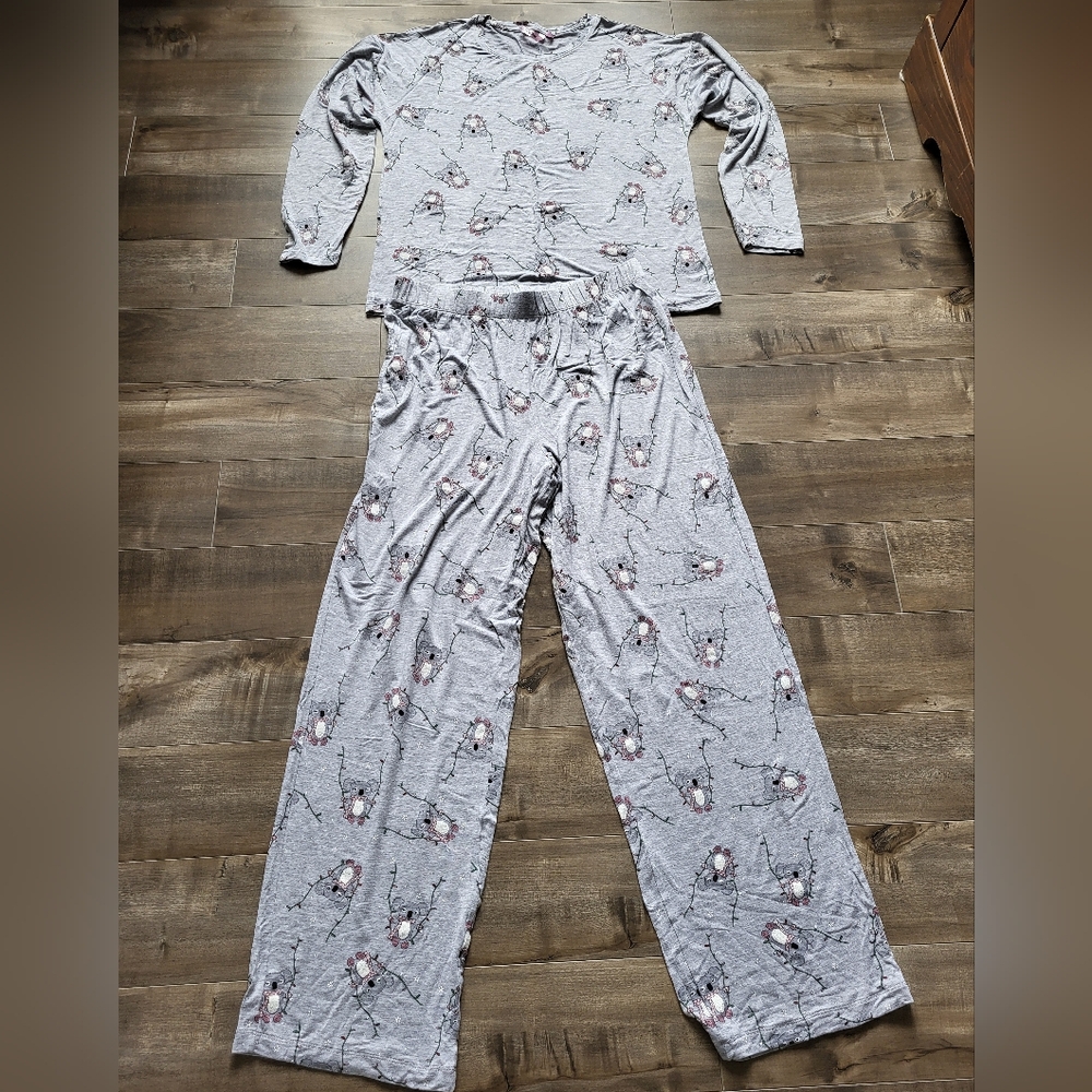 Pajama Set With Koala Pattern